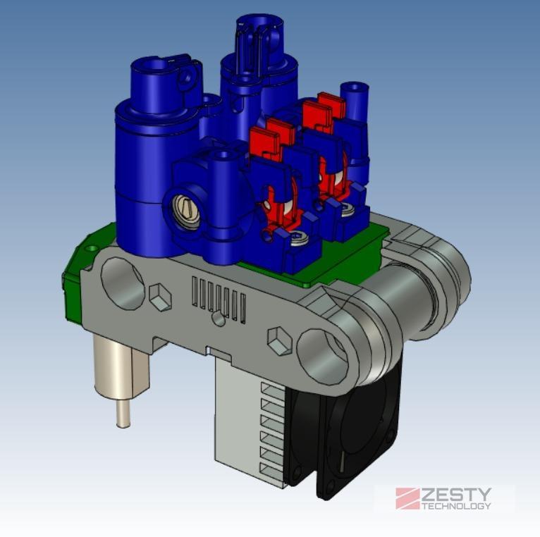 Dual Nimble V1 adapter for the Voron CoreXY printer