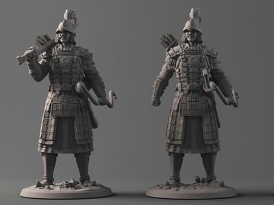 Ancient armored soldier