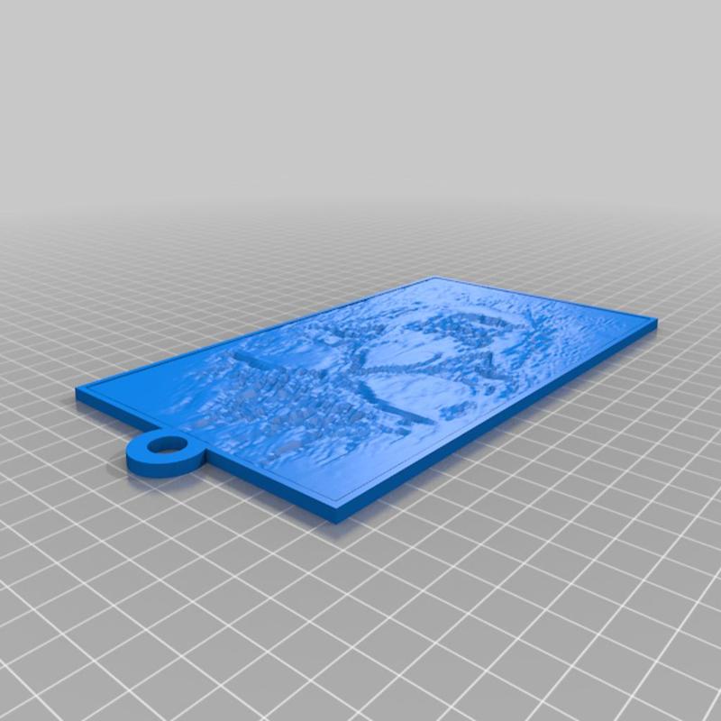 Lithophane crâne brûle