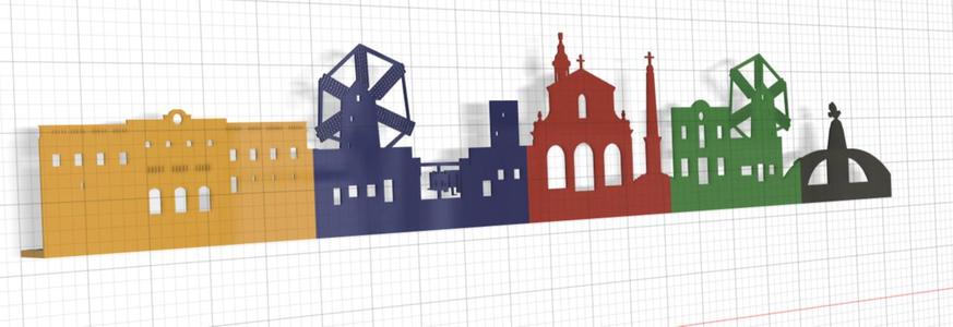 Skyline of Sant Lluis village in Menorca