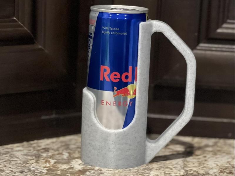 8oz RedBull Handled Holder