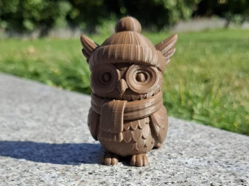 Sweater-Weather Owl — Beanie & Scarf Edition