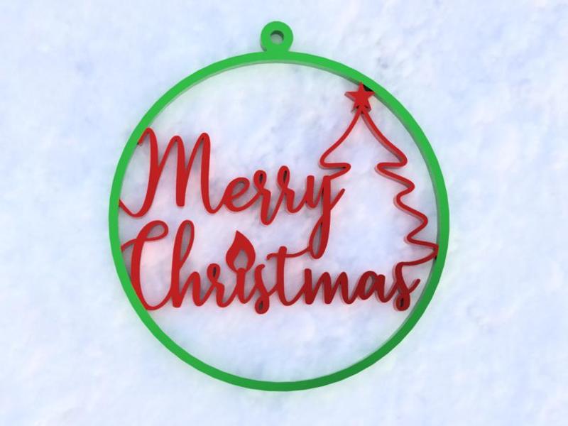 Merry Chistmas Tree ball