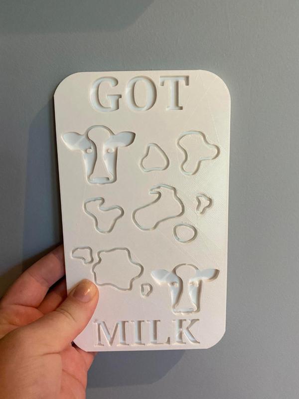 Breast milk freezer storage plaque