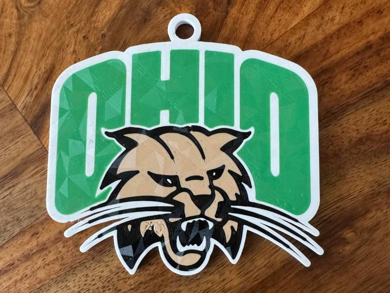Ohio University logo ornament
