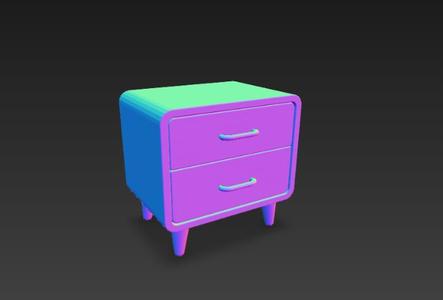 Nightstand for architectural models