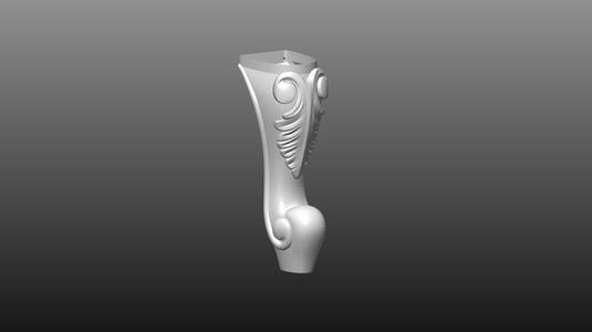 furniture leg 3D cnc