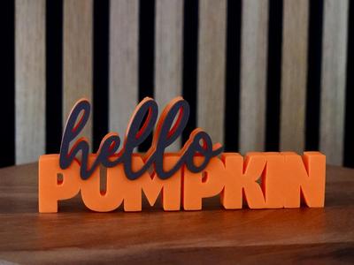 Woordbeeld - Hello pumpkin