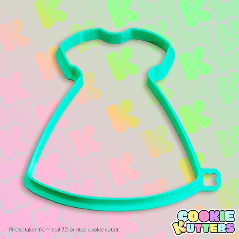 CHRISTENING DRESS COOKIE CUTTER MOLD