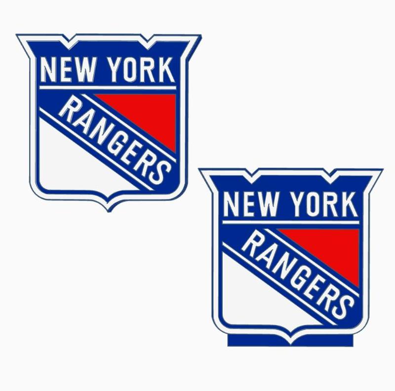 2x NY RANGERS Logo Display by MANIACMANCAVE3D