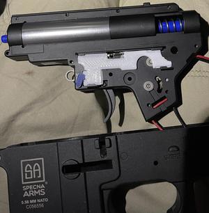Specna Arms M4 fire mode selection plate
