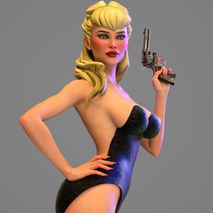 FIlm Noir Femme Fatale Statuette
