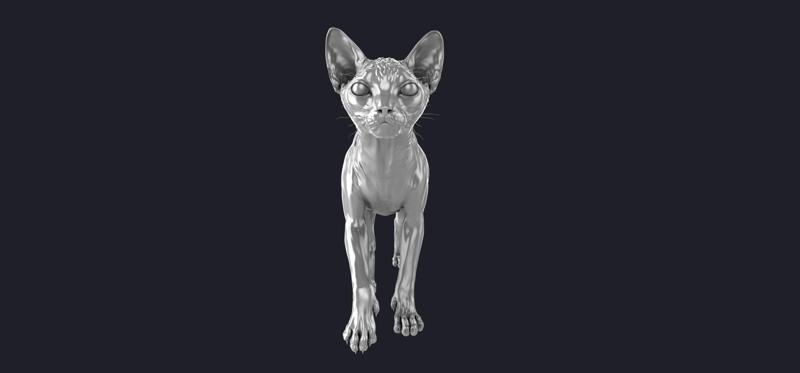 Sphinx cat 3D MODEL