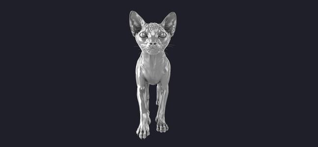 Sphinx cat 3D MODEL