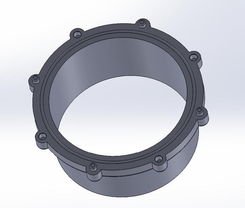 GROW 100mm flange magnet closure 5x5mm both parts