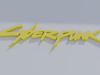 cyberpunk 2077 keychain single plate print