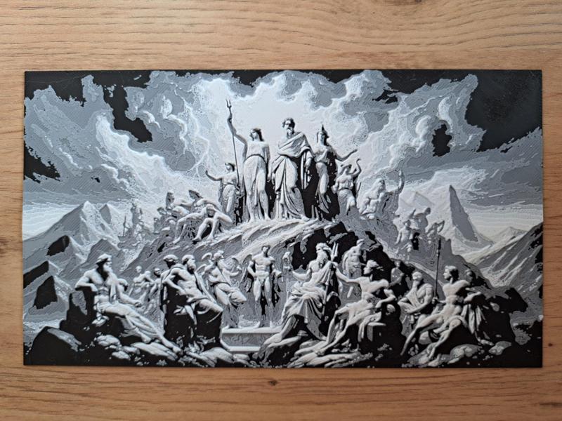 Greek Gods HueForge Art