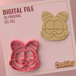 Cookie Cutter Cat * 1 size 3 version cut/Digital .Stl File for Use in a 3D Printer