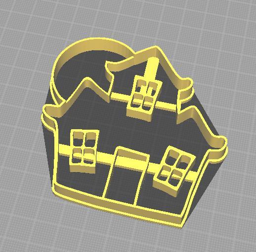 7halloween cutter / halloween castle cutter / halloween house cutter / halloween house cuttercastle cookie cutter / halloween cookie cutter / halloween cookie cutter