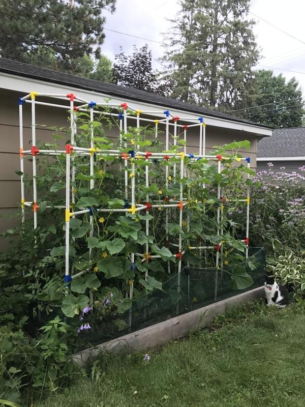 Veggie support cage connectors