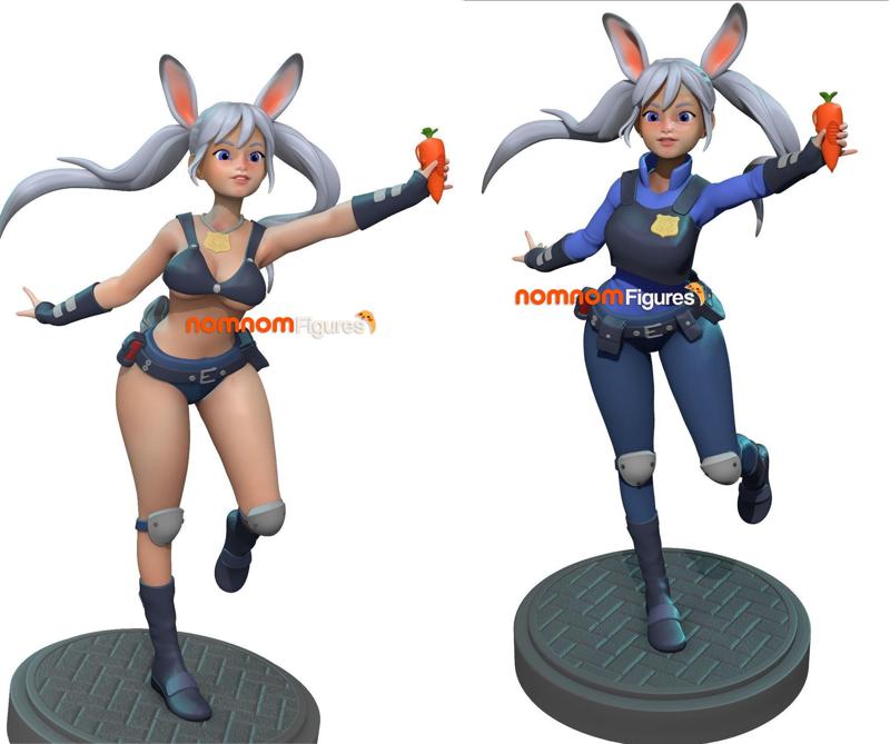 Judy Hopps - Zootopia Version 1 and 2