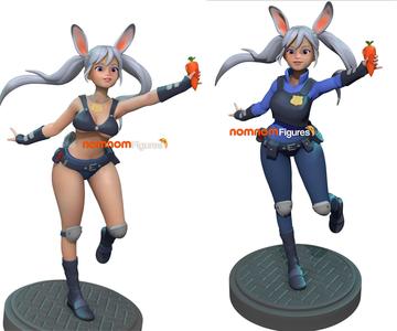 Judy Hopps - Zootopia Version 1 and 2