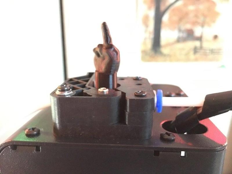 Rude extruder spinner for Monoprice Mini