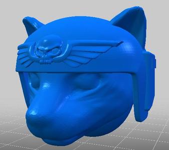 Imperial Guard Abhuman Felinid (Realistic) Head