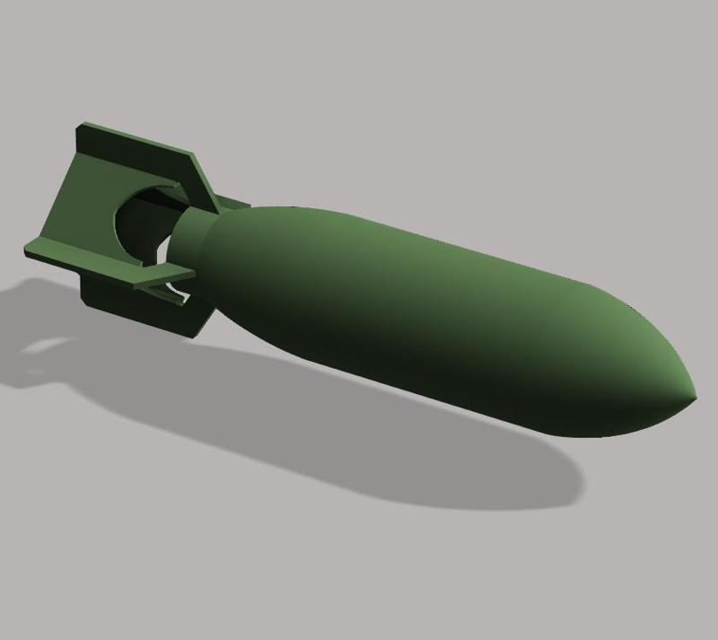 500lb Arial Bomb (hollow)