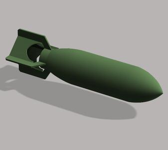 500lb Arial Bomb (hollow)