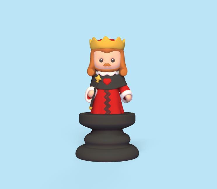 Alice Chess - Side B - King - King of Hearts