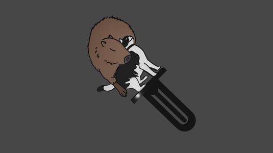 Bookmark "Capybara with Cat" (Bookmark Capybara)