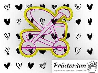 #newbaby Baby Stroller Cookie Cutter