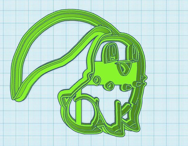 Pokemon: Chikorita Cookie Cutter
