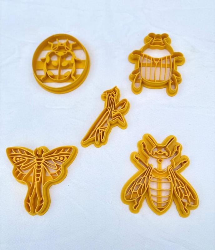 Cookie cutter Insects x5