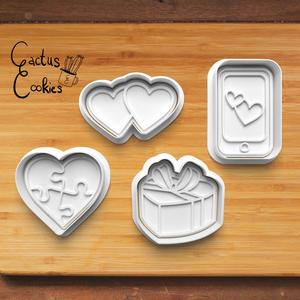 Valentine's Day Cookie Cutter set 0259