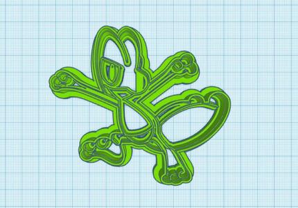Pokemon: Treecko Cookie Cutter