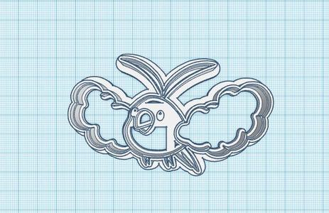 Pokemon: Swablu Cookie Cutter