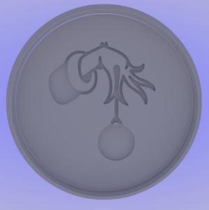 Round Grinch Hand Ornament Cookie Cutter and Stamp - Whimsical Holiday Charm!