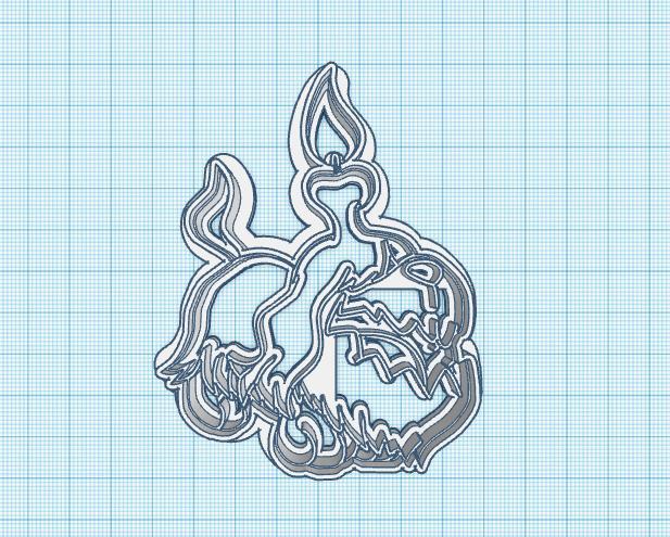 Pokemon: Greavard Cookie Cutter
