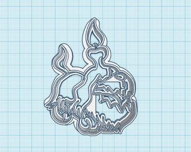 Pokemon: Greavard Cookie Cutter