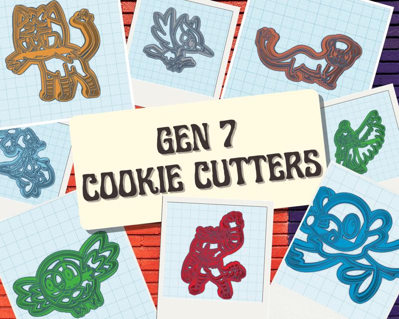Pokemon: Gen 7 Cookie Cutter Set