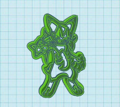 Pokemon: Floragato Cookie Cutter
