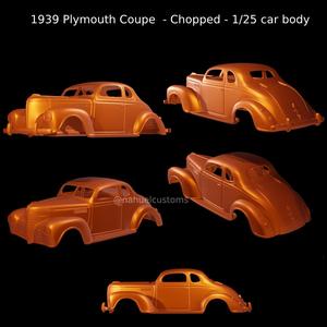 1939 Plymouth Coupe  - Chopped - 1/25 car body