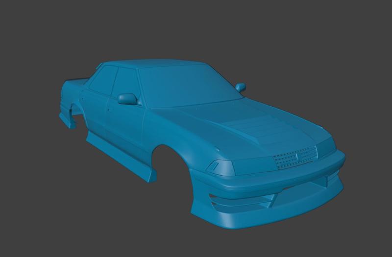 RC BODY 1993 GX81 MARK II TOYOTA 1/10 3D PRINT STL