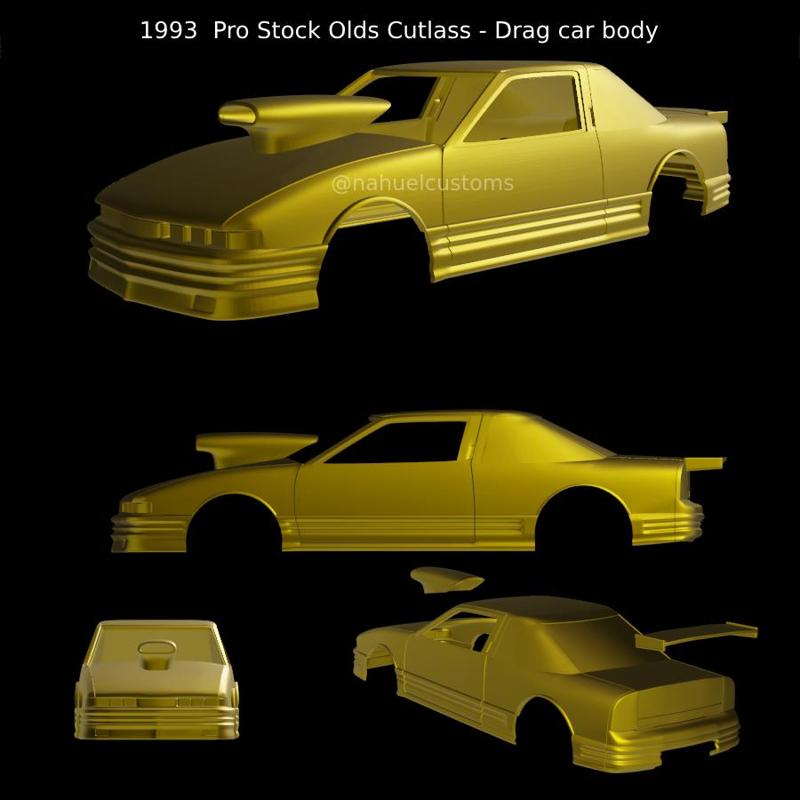 1993  Pro Stock Olds Cutlass - Drag car body