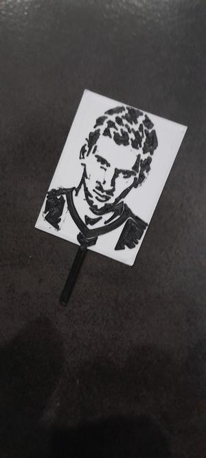 Messi Portrait Cake Cup Cake topper