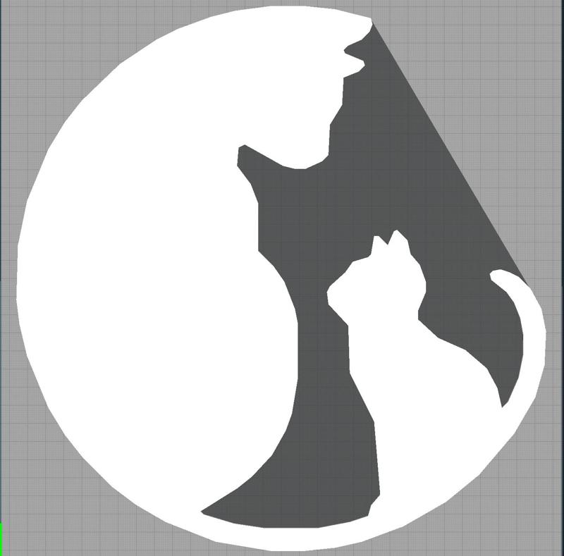 cat - cat- kitten- decoration - 2D