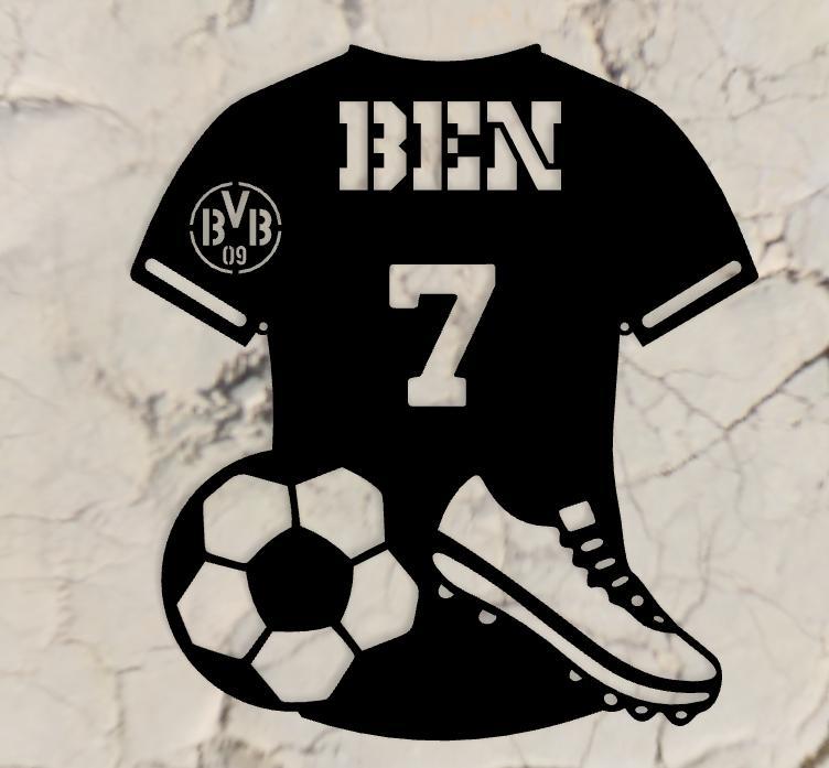 SOCCER JERSEY BEN NUMBER 7 BVB