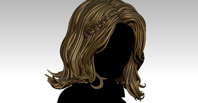 3D HAIR STYLE FOR GIRL